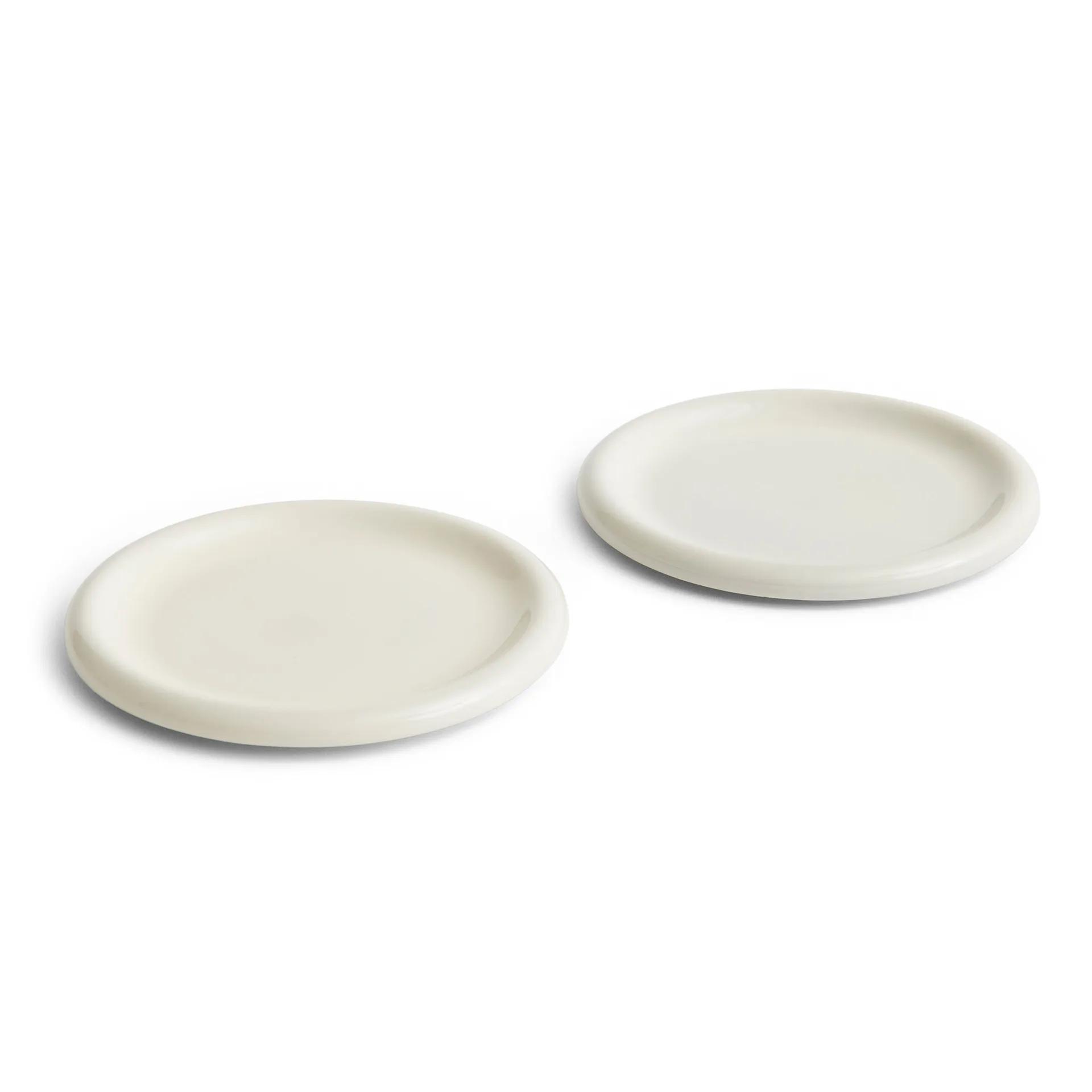 Plato Barro, Off-white, Ø24 cm, pack de 2 HAY