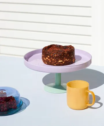 Plato de tarta con pie Display Ø26,5 cm - Rosa-menta - HAY