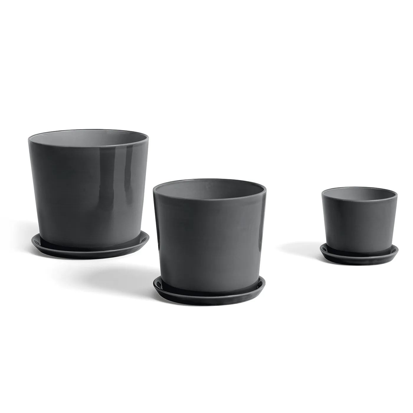 Plato para maceta Botanical Family XL, Anthracite HAY