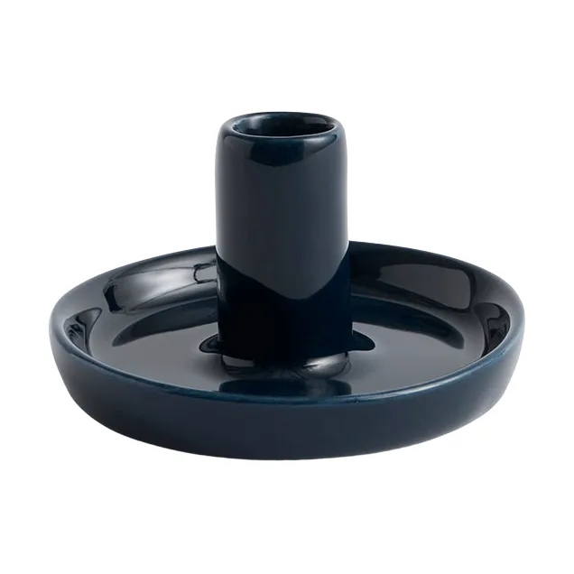Portavelas Disc, Midnight blue, Ø7x4 cm HAY