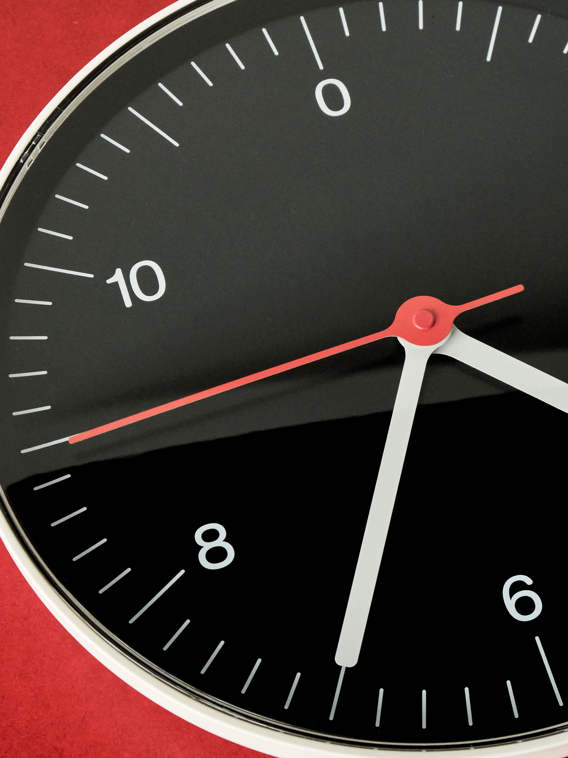 Reloj de pared Wall Clock Ø26,5 cm, Black HAY