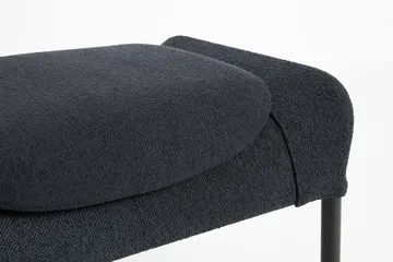 Reposapiés O2 Ottoman - Soft black-acero lacado negro - HAY