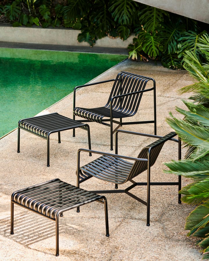 Reposapiés Palissade Ottoman  , Anthracite HAY