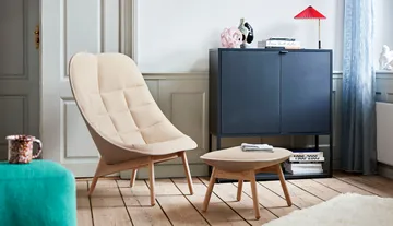 Reposapiés Uchiwa - Cream A5-roble-canvas 244 - HAY