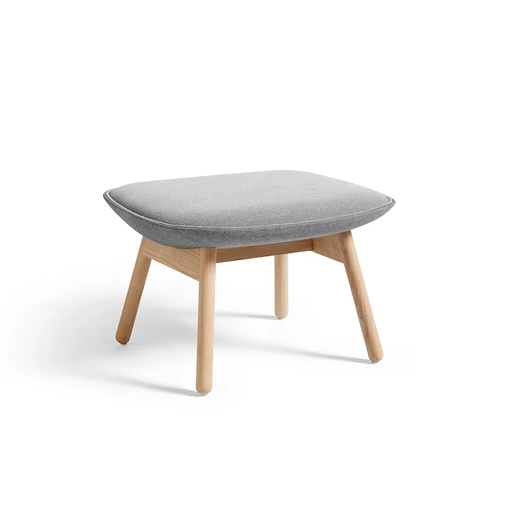 Reposapiés Uchiwa, Steelcut trio 133 gris-roble-dorso remix 143 HAY