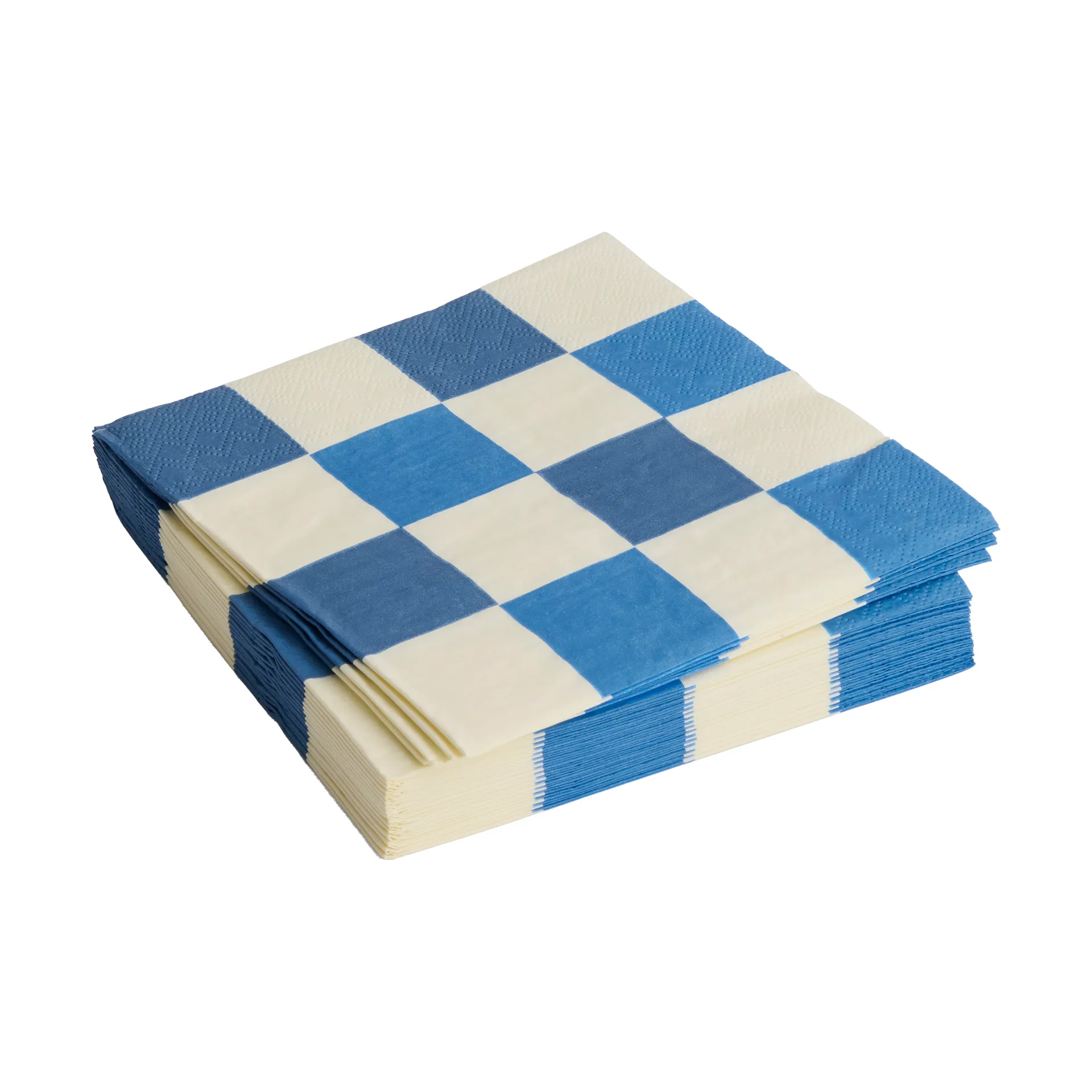 Servilleta Pattern Lunch Check 33x33 cm, set de 20, Off white-blue M HAY