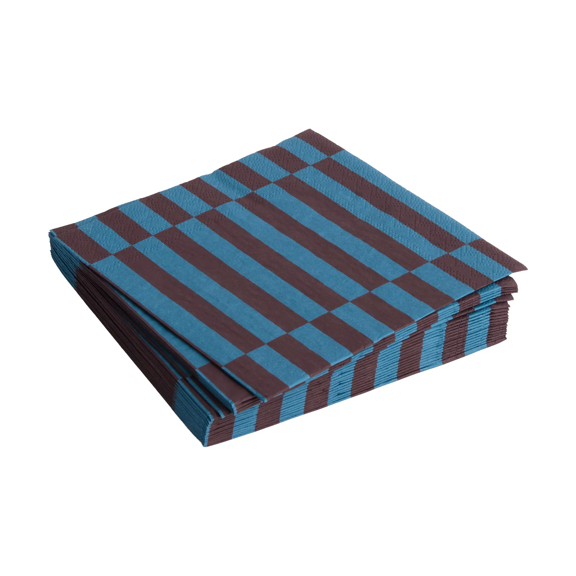 Servilleta Pattern Lunch Stripe 33x33 cm, set de 20, Anthracite-bordeaux pillar HAY