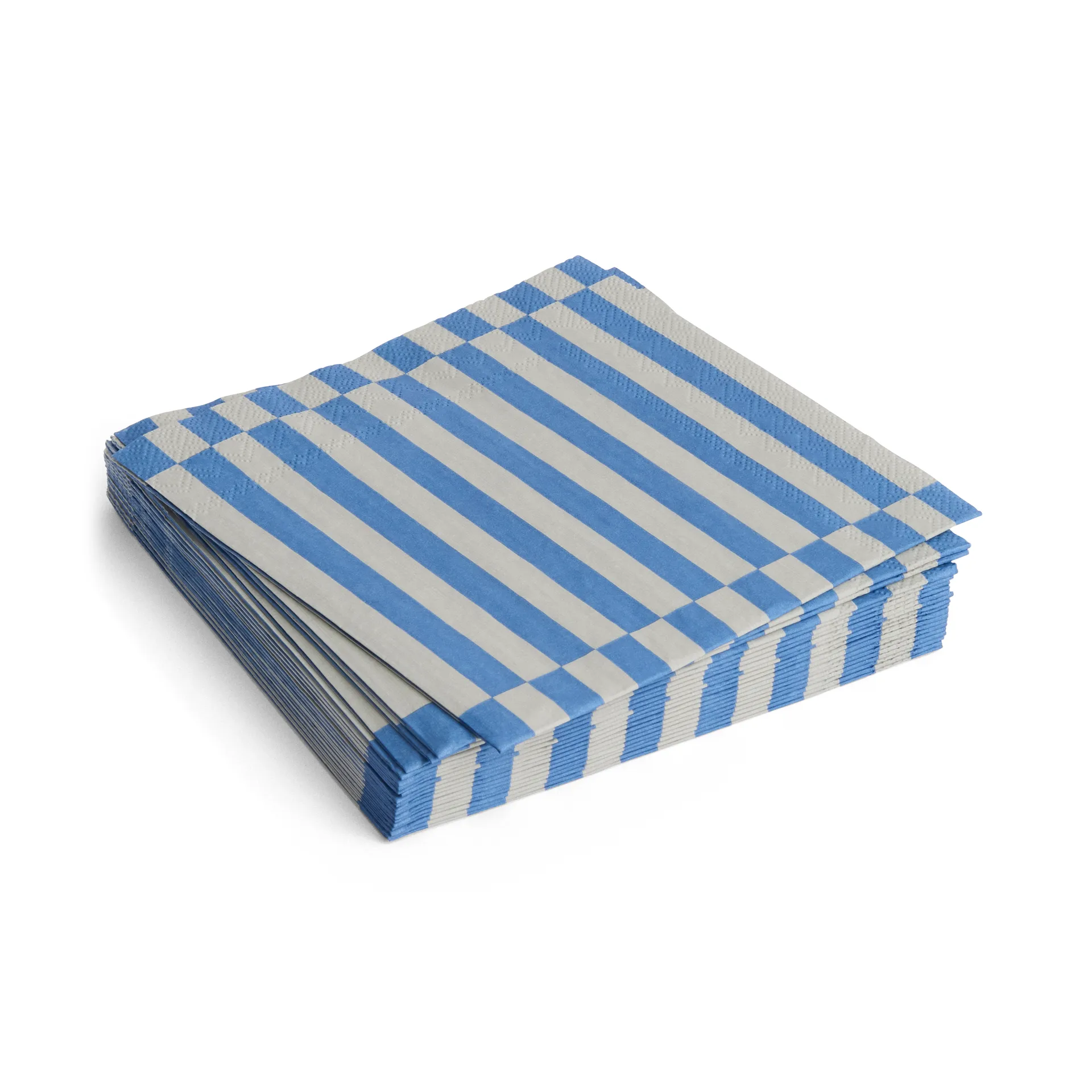 Servilleta Pattern Lunch Stripe 33x33 cm, set de 20, Grey-blue pillar HAY
