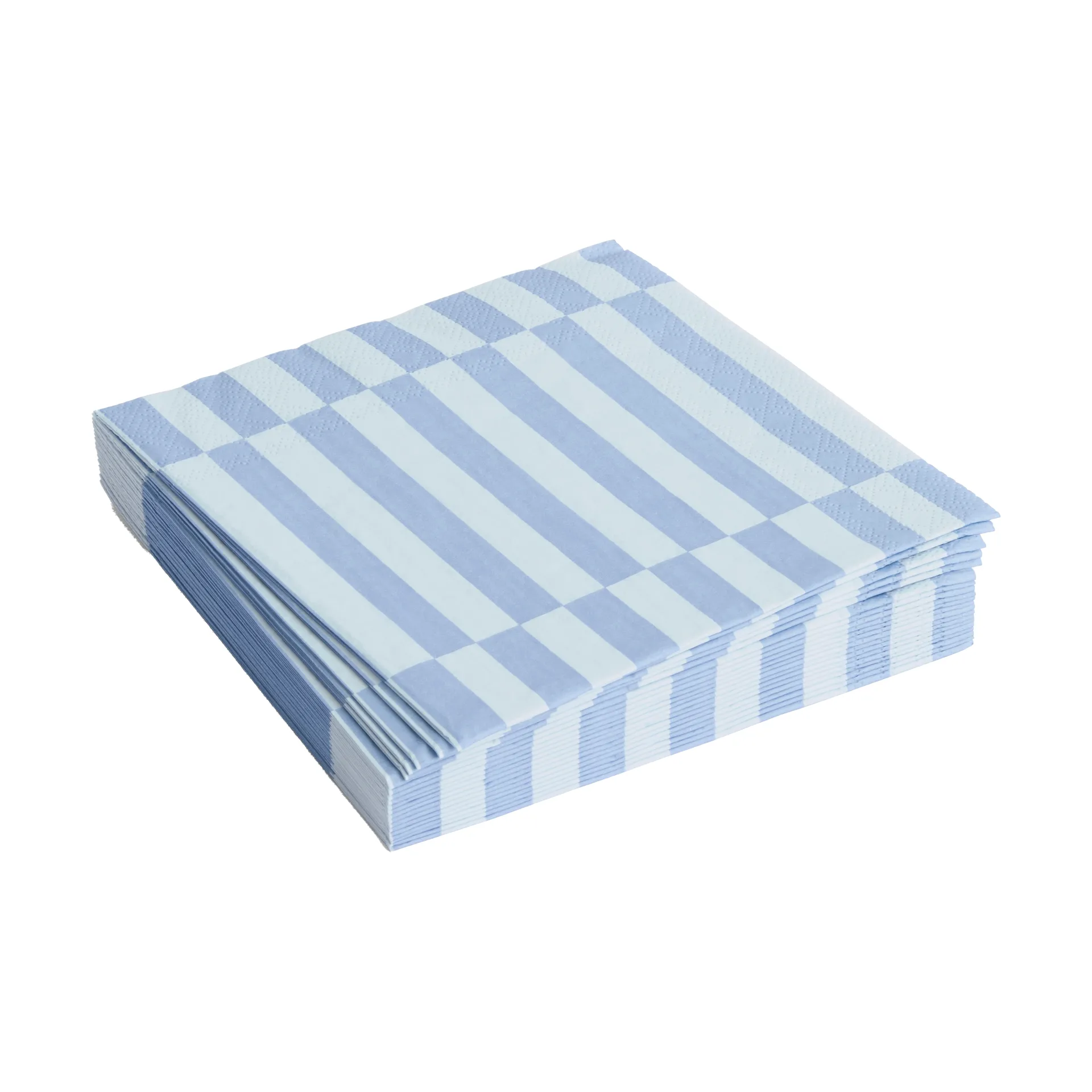 Servilleta Pattern Lunch Stripe 33x33 cm, set de 20, Light blue-dusty blue pillar HAY