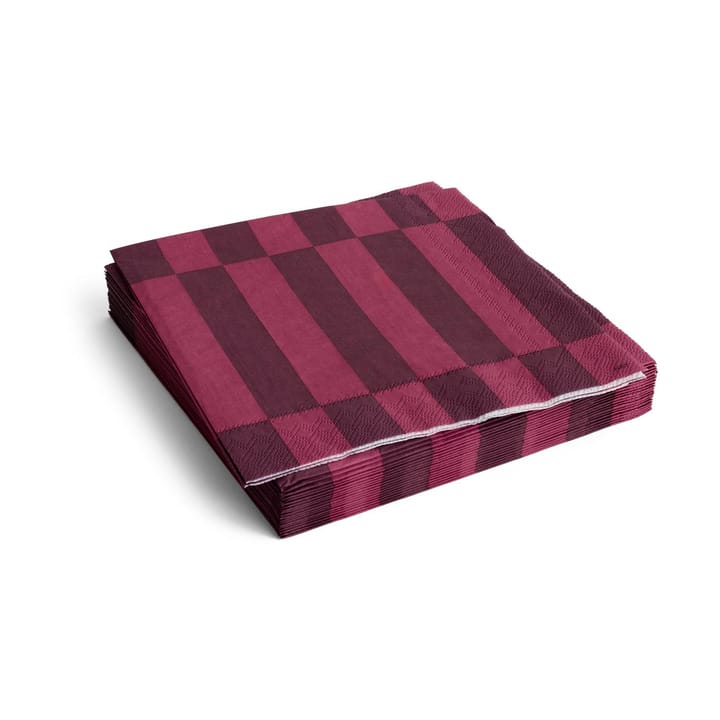 Servilletas Pattern Dinner 40x40 cm, 20-pack - Bordeaux-wine - HAY