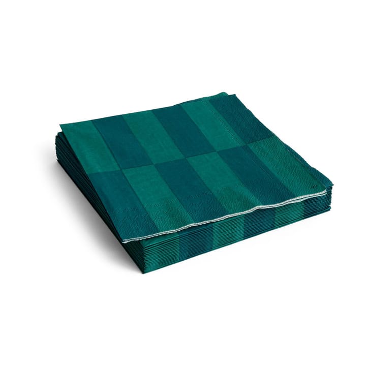 Servilletas Pattern Dinner 40x40 cm, 20-pack - Dinner green-dark green - HAY