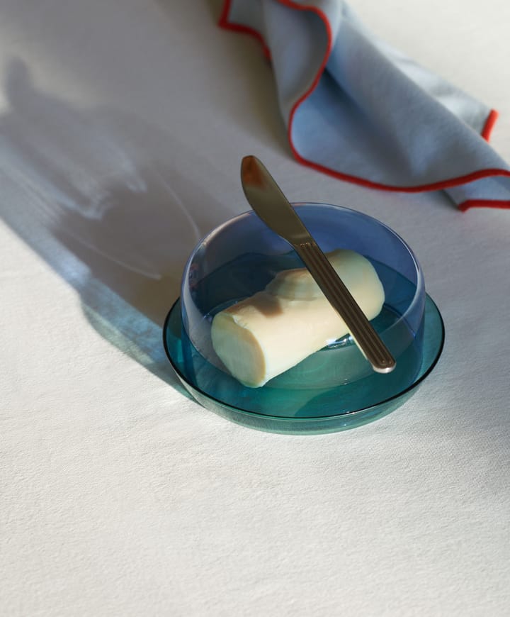 Set de servir 2-in-1 bol y plato, Light blue-aqua HAY
