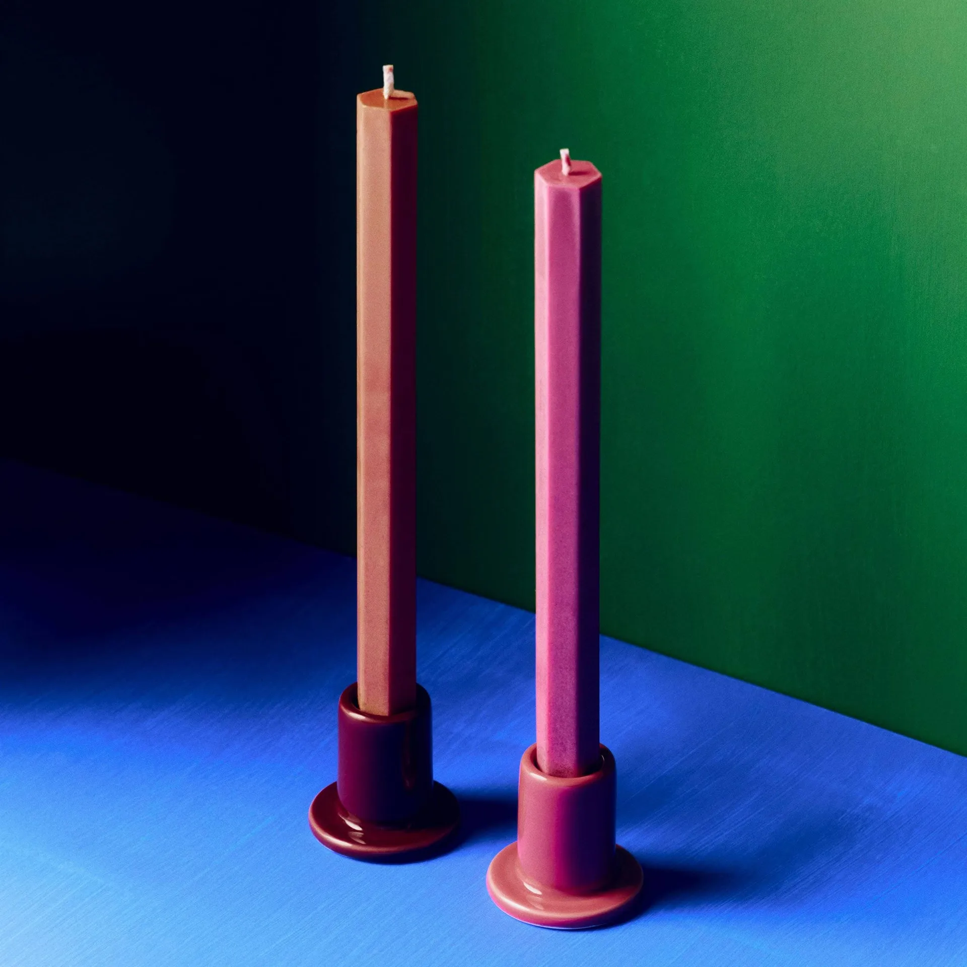 Set de velas Hexagon Candle mix, 4-pack, Berry HAY