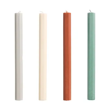 Set de velas Hexagon Candle mix, 4-pack - Forest - HAY