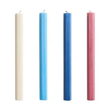 Set de velas Hexagon Candle mix, 4-pack - Marine - HAY