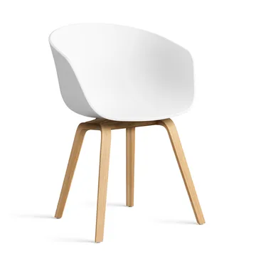 Silla About a Chair 22, 2.0  - Blanco-estructura de roble lacado - HAY