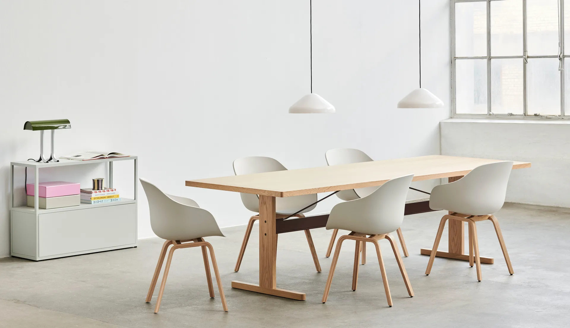 Silla About a Chair 22, 2.0 , Blanco-estructura de roble lacado HAY