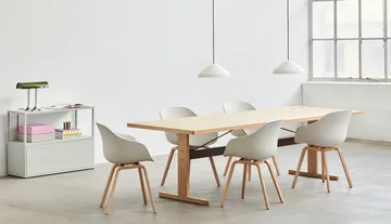 Silla About a Chair 22, 2.0  - Blanco-estructura de roble lacado - HAY