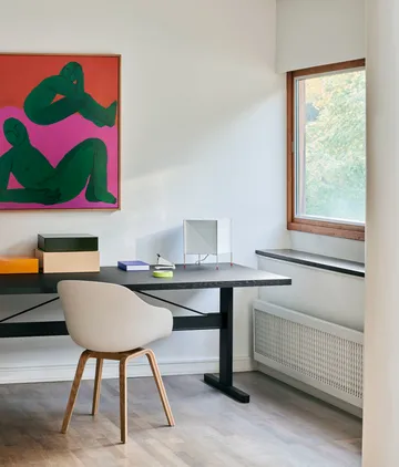 Silla About a Chair 22, 2.0  - Crema melange-estructura de roble lacado - HAY