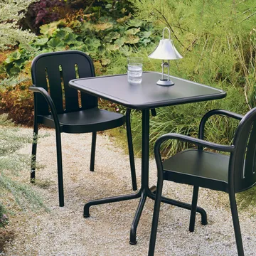 Silla con brazos Deville - Antracita - HAY