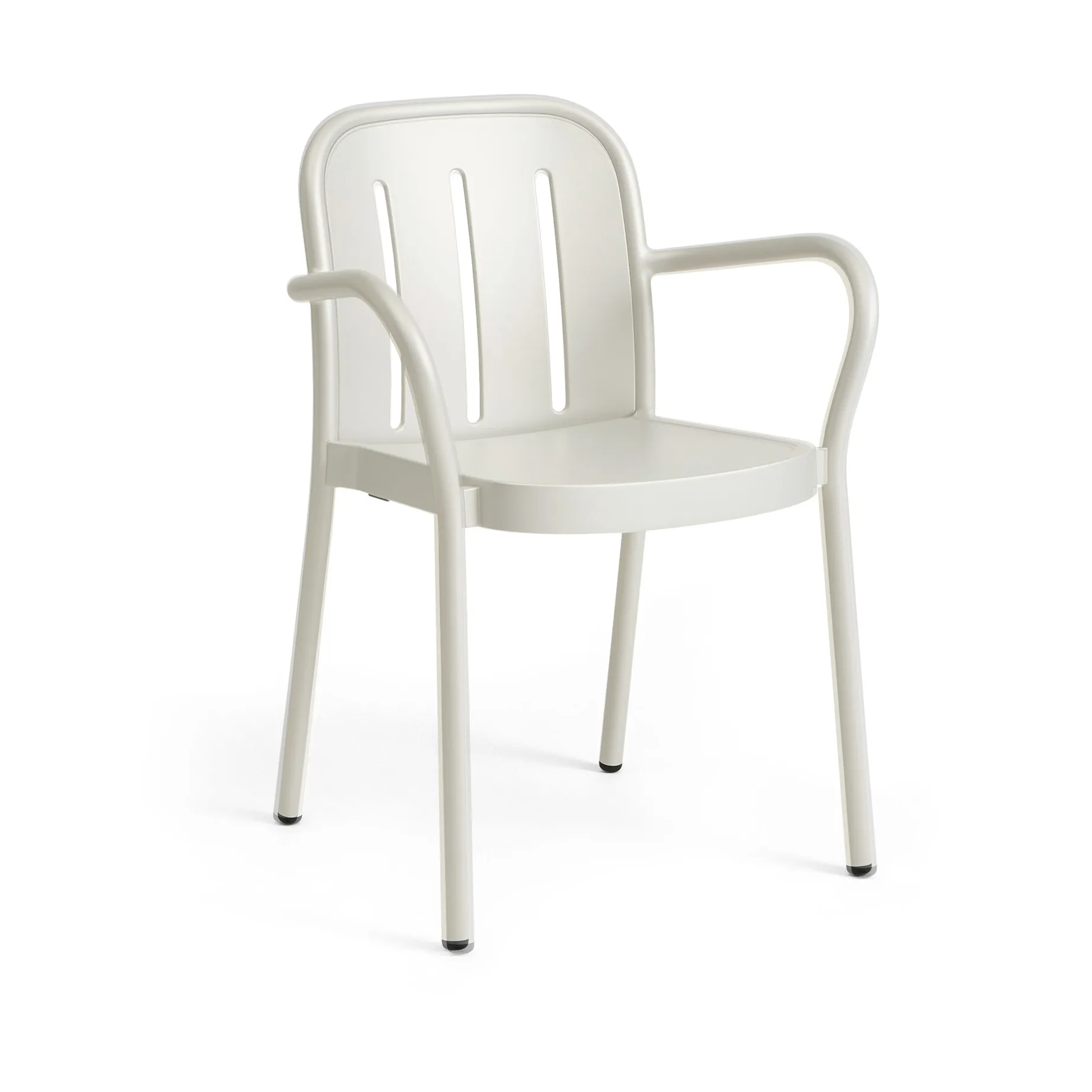Silla con brazos Deville, Blanco crema HAY