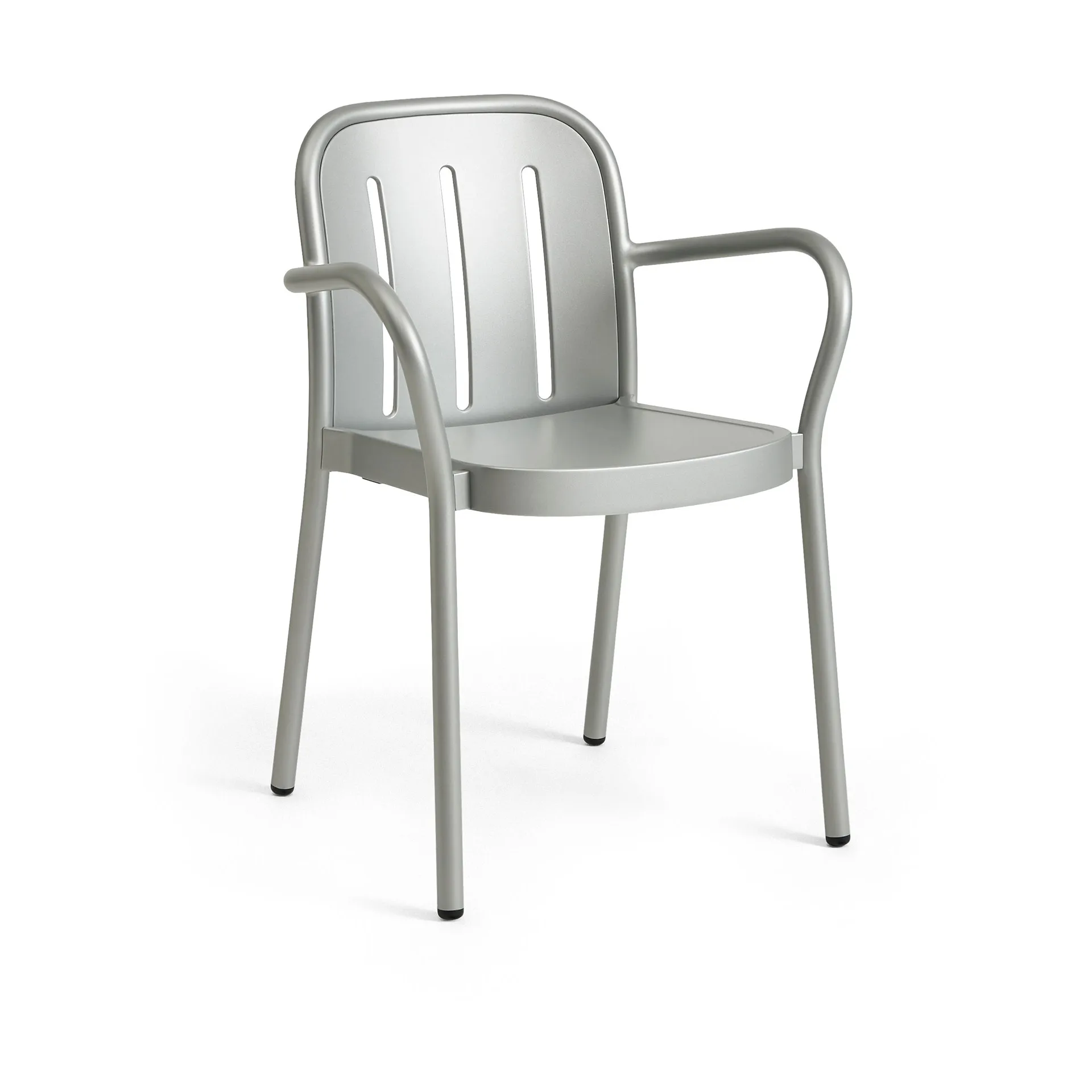 Silla con brazos Deville, Gris plata HAY
