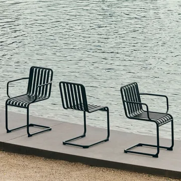 Silla con brazos Palissade Cantilever - Antracita - HAY