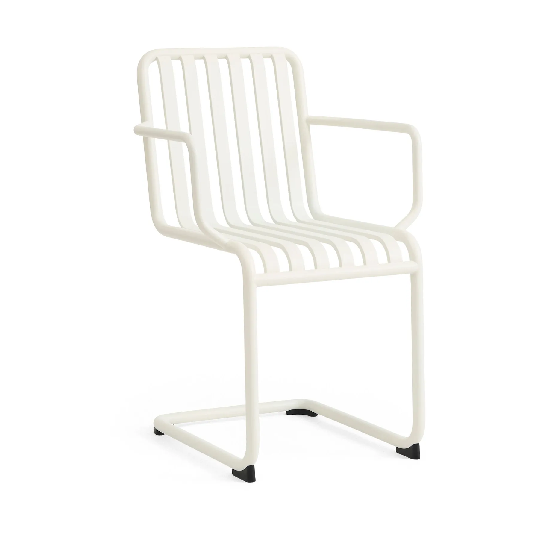 Silla con brazos Palissade Cantilever, Blanco crema HAY