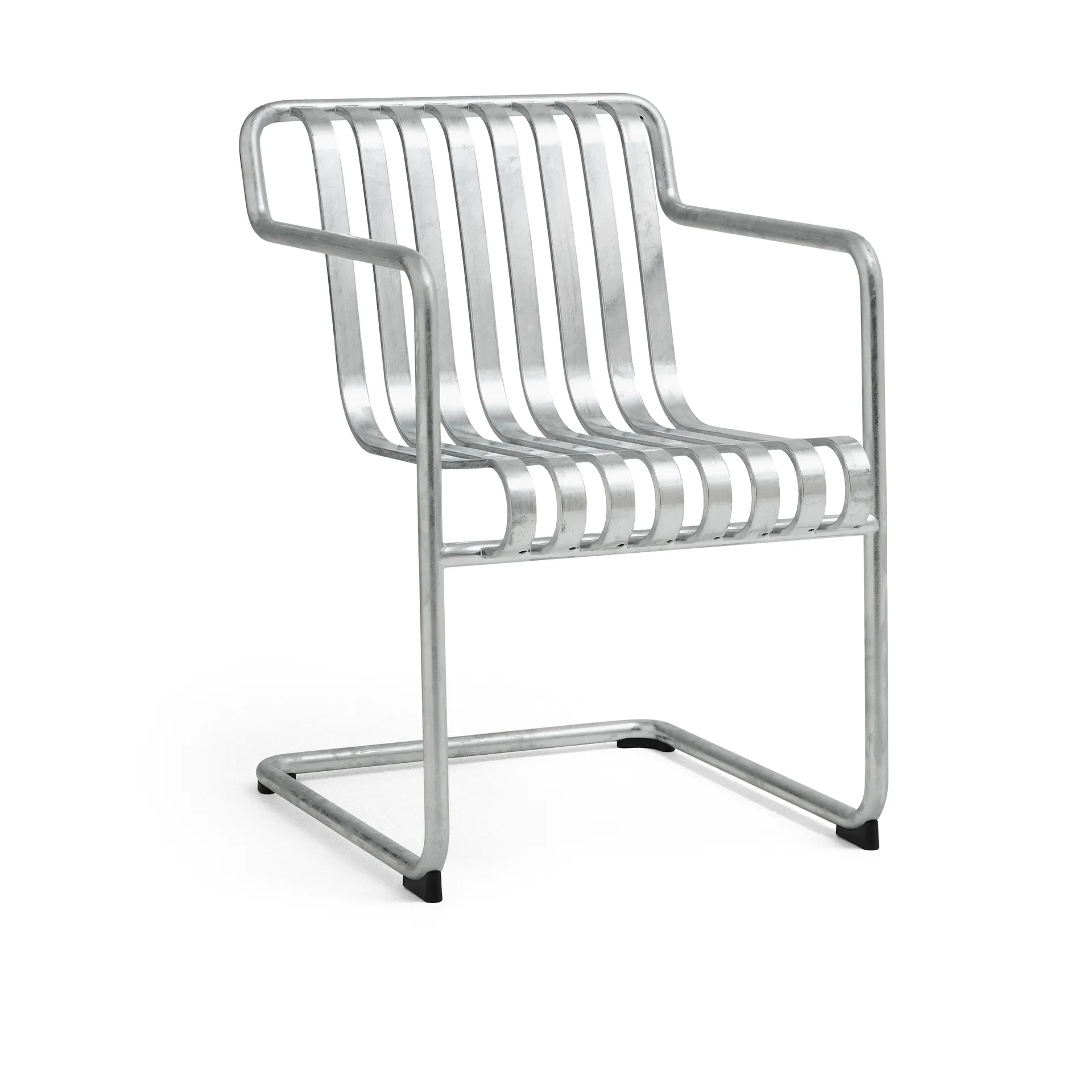 Silla con brazos Palissade Cantilever Dining , Acero galvanizado en caliente HAY