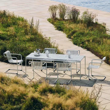 Silla con brazos Palissade Cantilever Dining  - Acero galvanizado en caliente - HAY