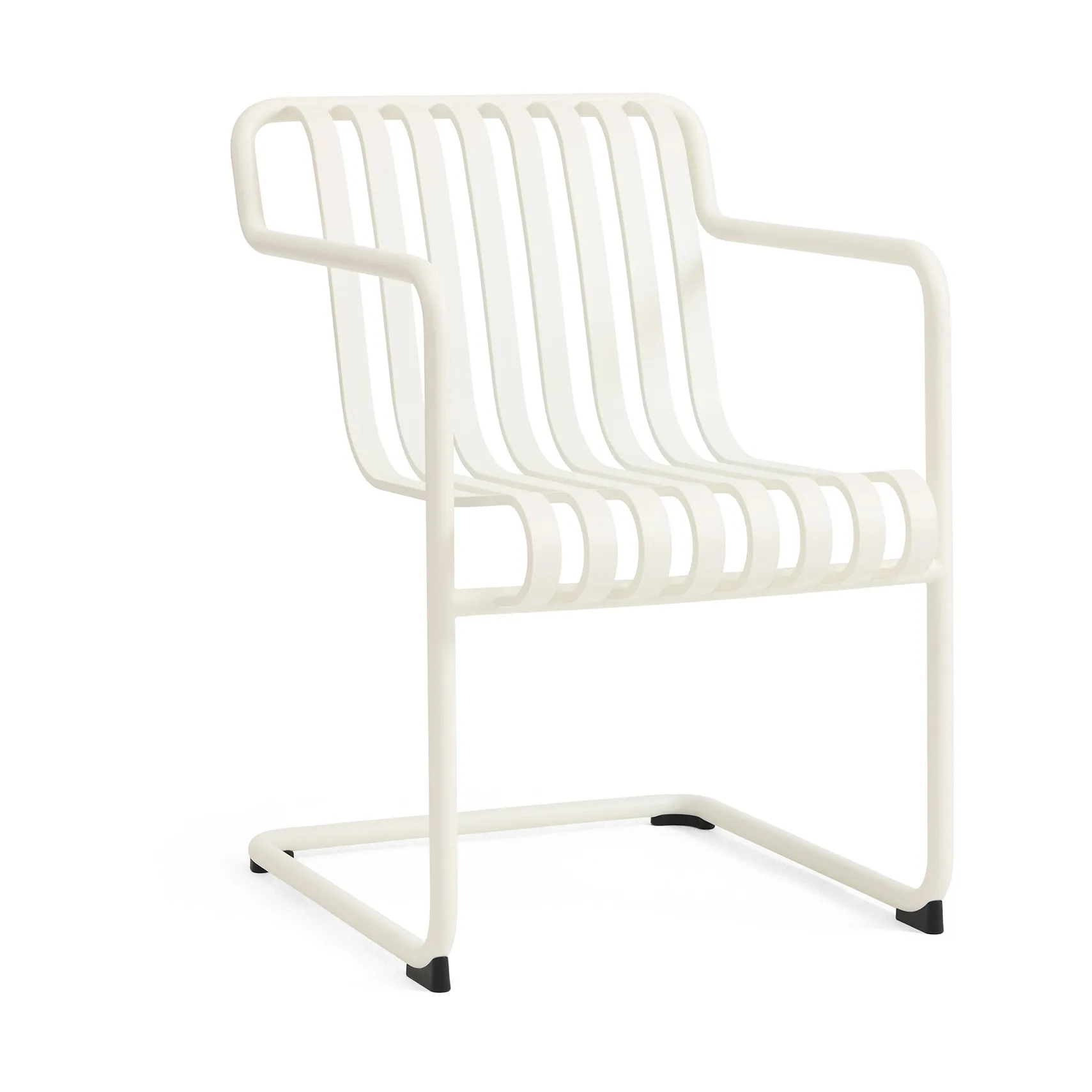 Silla con brazos Palissade Cantilever Dining , Blanco crema HAY