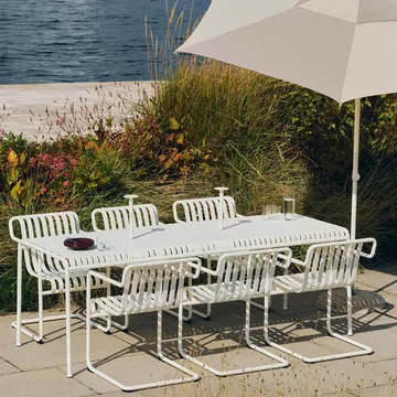 Silla con brazos Palissade Cantilever Dining  - Blanco crema - HAY