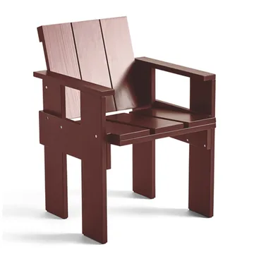 Silla con reposabrazos Crate Dining Chair - Iron red - HAY