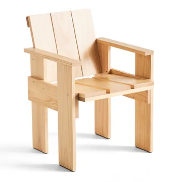 Silla con reposabrazos Crate Dining Chair - Water-based lacquered pinewood - HAY