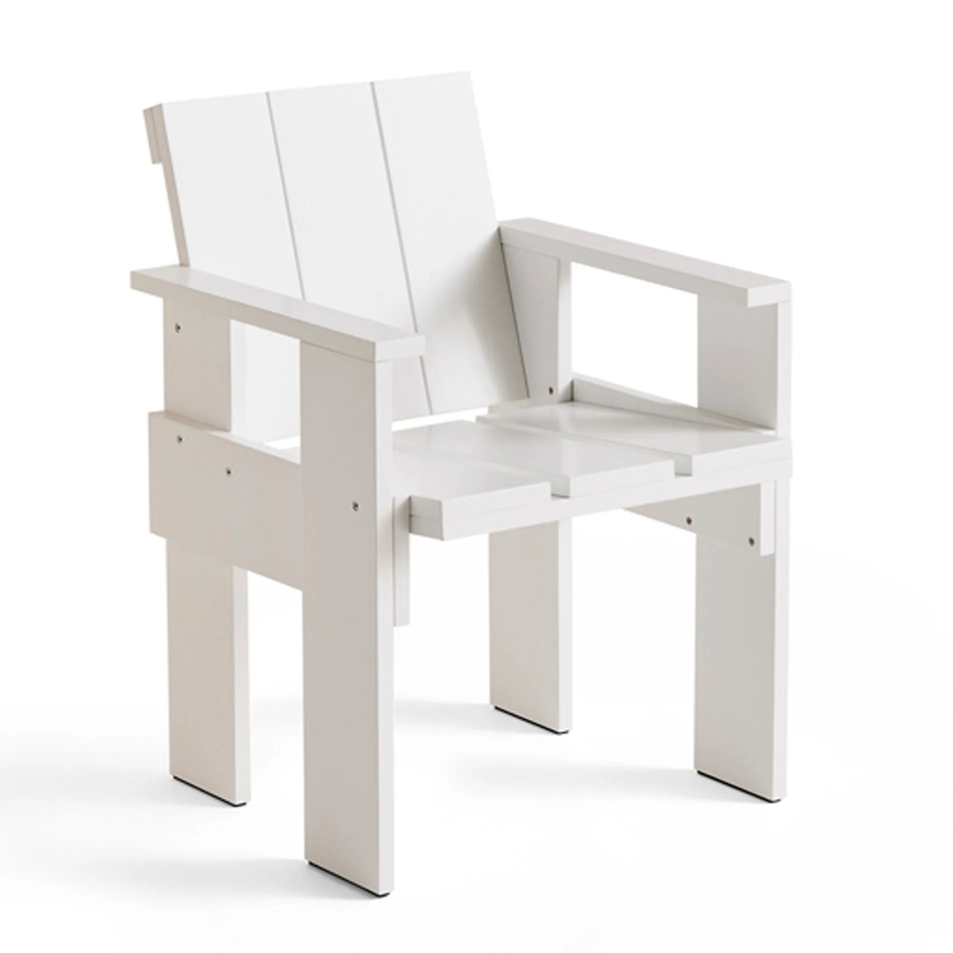 Silla con reposabrazos Crate Dining Chair, White HAY