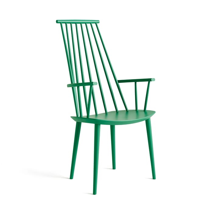 Silla con reposabrazos J110 - Jade green lacado haya - HAY