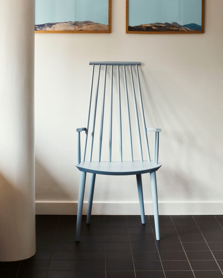 Silla con reposabrazos J110, Slate blue lacado haya HAY