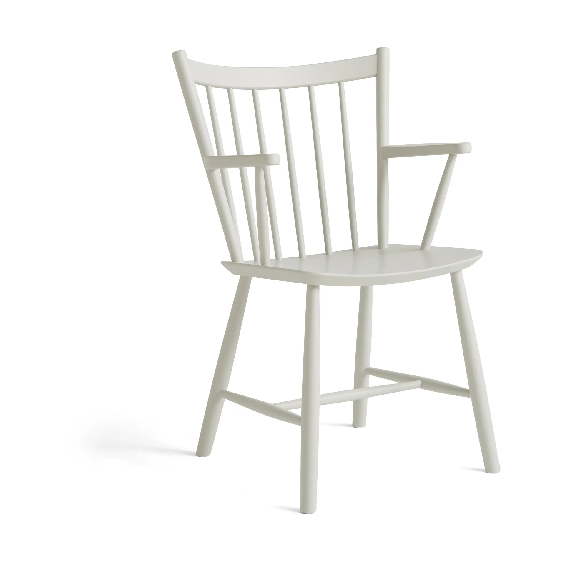 Silla con reposabrazos J42, Warm grey lacado haya HAY