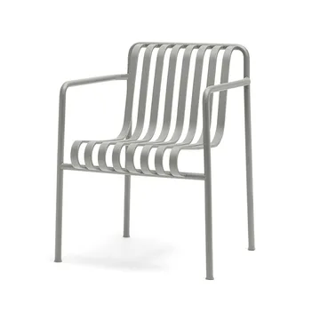 Silla con reposabrazos Palissade Dining - Sky grey - HAY