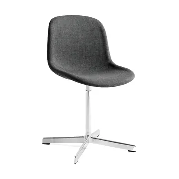 Silla de oficina Neu 10 Upholstery - remix 163 grey, base giratoria de aluminio - HAY