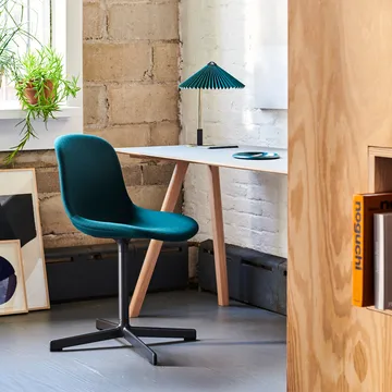 Silla de oficina Neu 10 Upholstery - remix 163 grey, base giratoria de aluminio - HAY