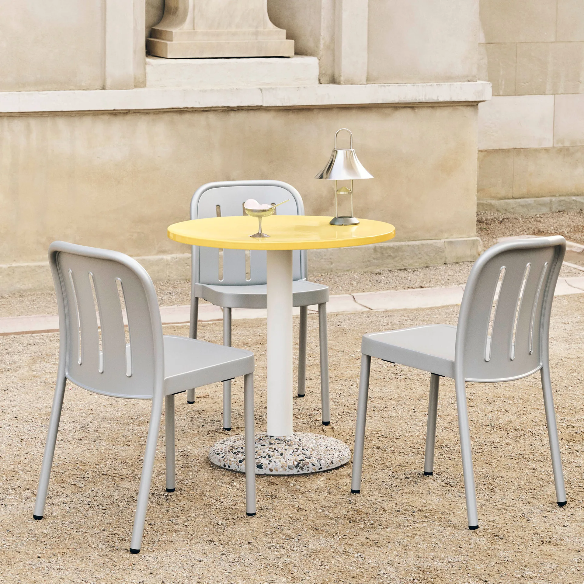 Silla Deville, Gris plata HAY