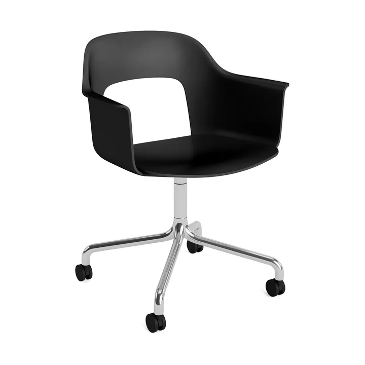 Silla Layout Armchair 261 - Black-aluminio pulido - HAY