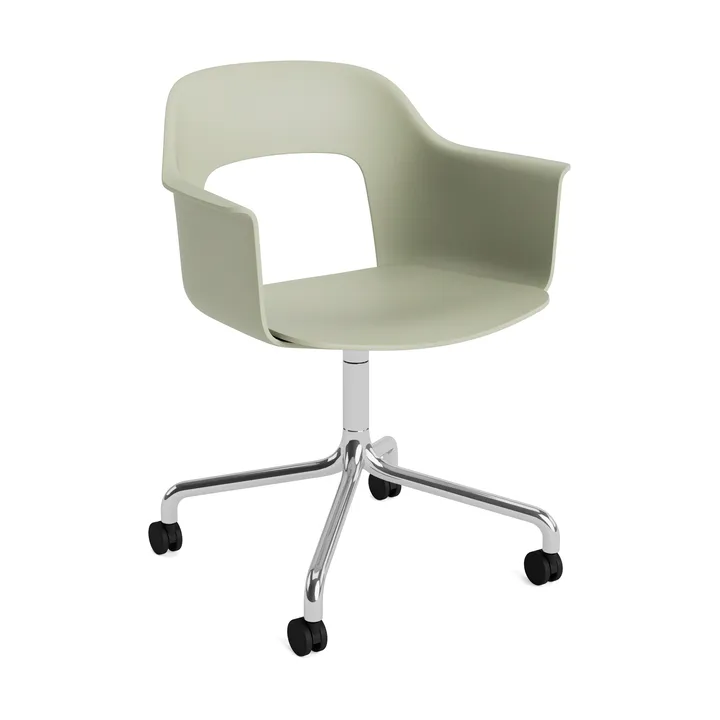 Silla Layout Armchair 261 - Bottle green-aluminio pulido - HAY