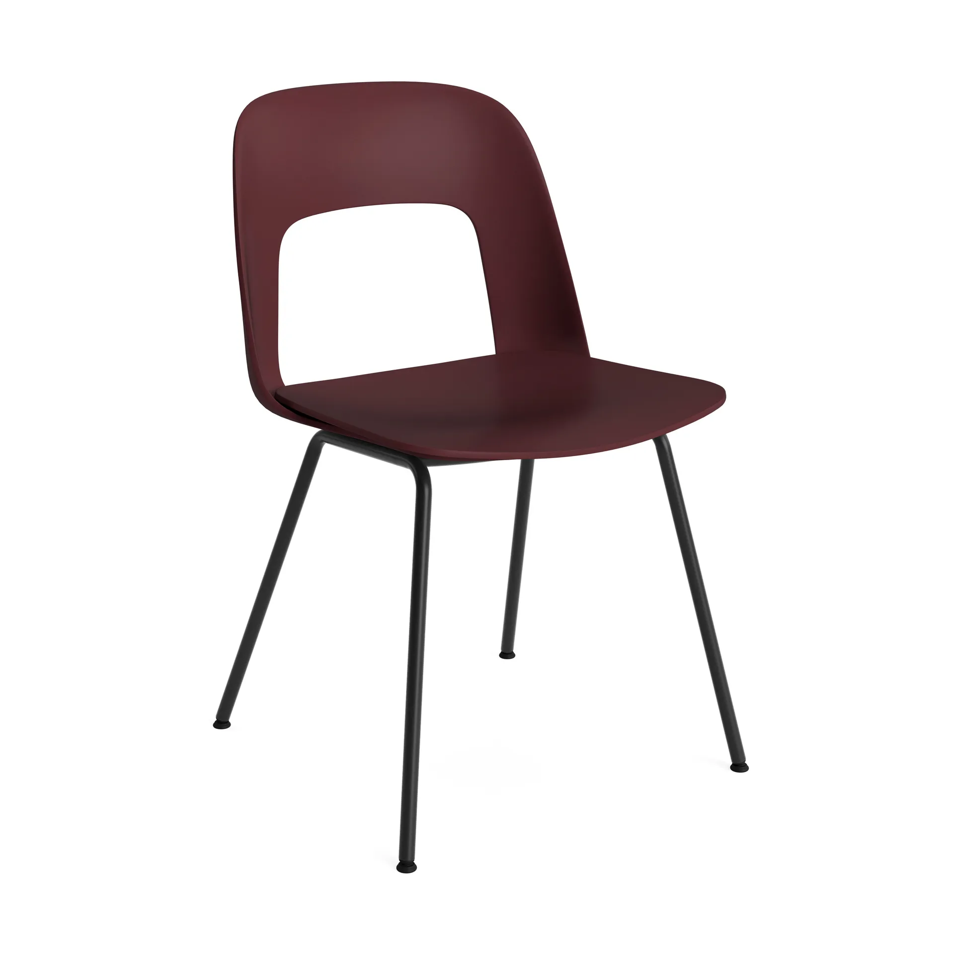 Silla Layout Chair 111, Bordeaux-black HAY