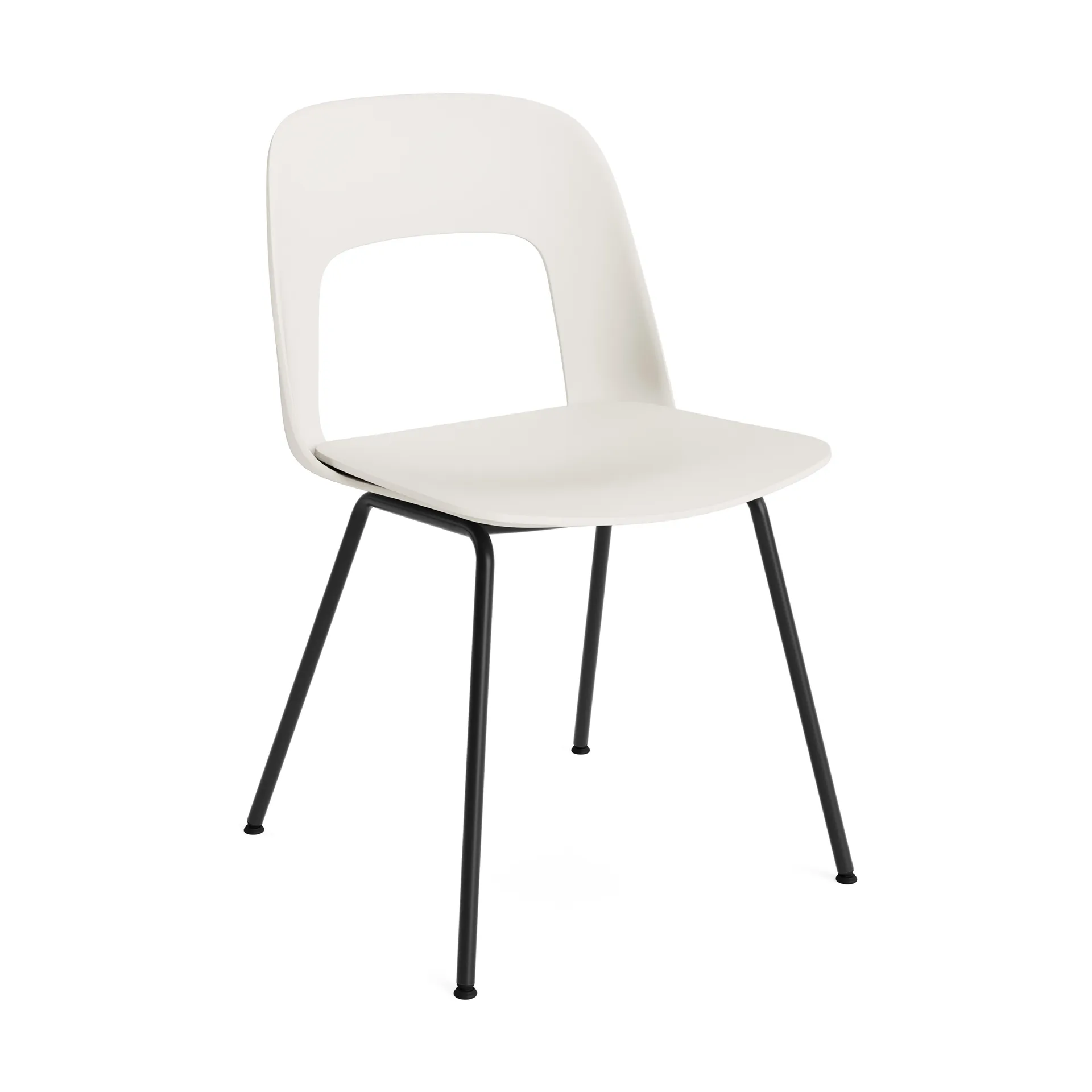 Silla Layout Chair 111, Cream white-black HAY