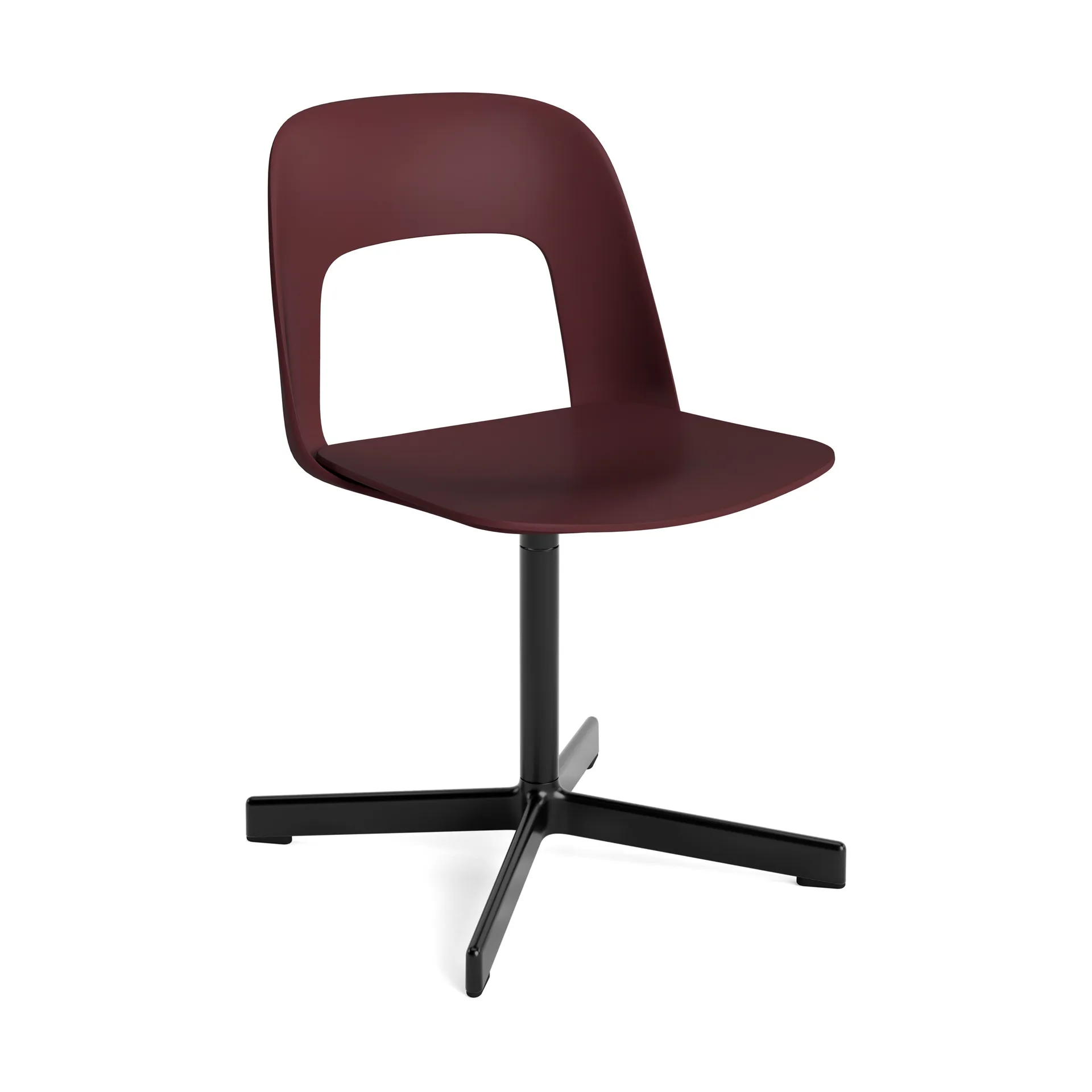 Silla Layout Chair 131, Bordeaux-black HAY