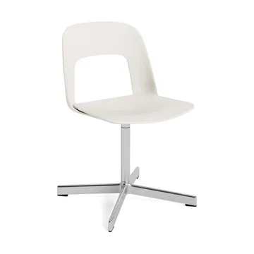 Silla Layout Chair 131 - Cream white-aluminio pulido - HAY