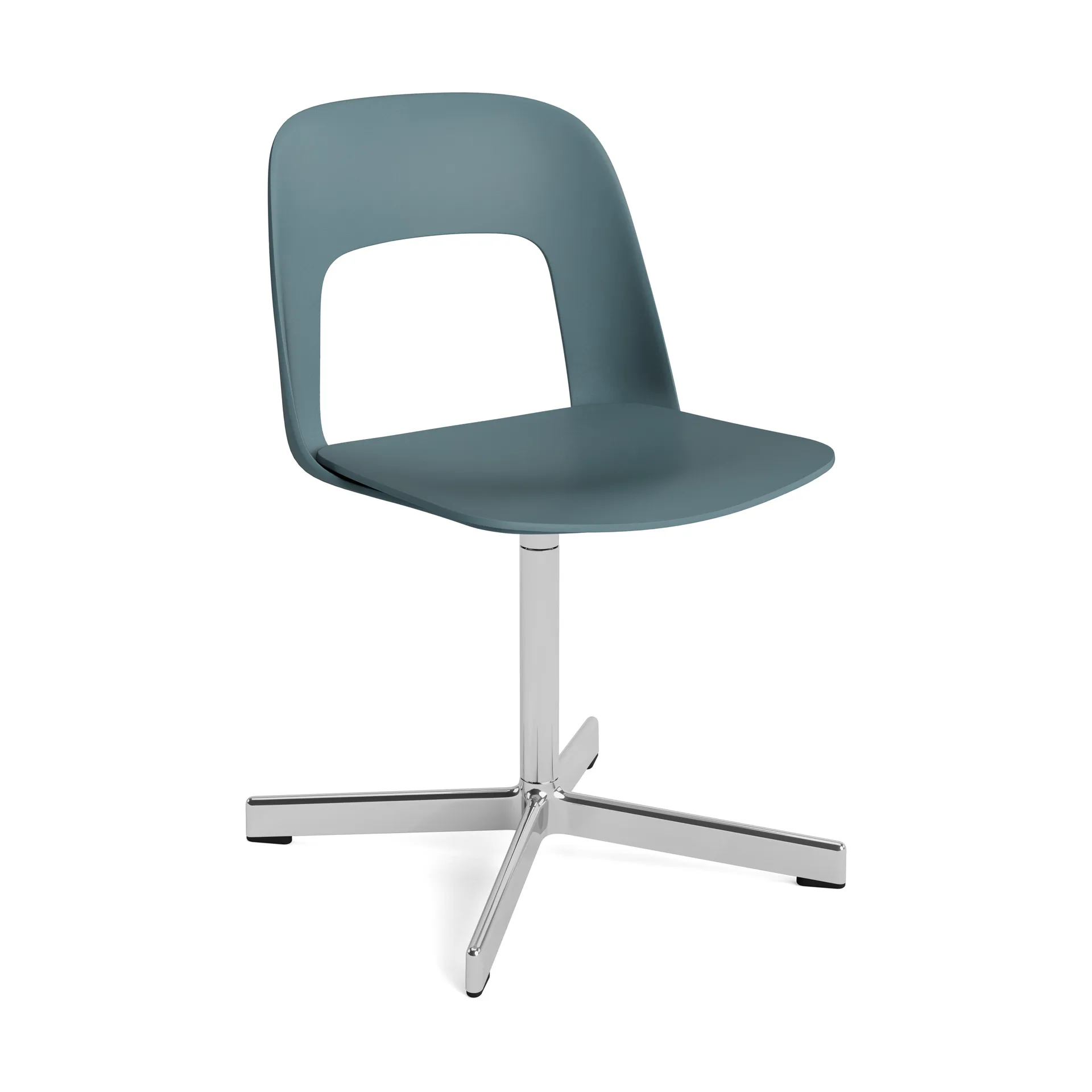 Silla Layout Chair 131, Ocean-aluminio pulido HAY