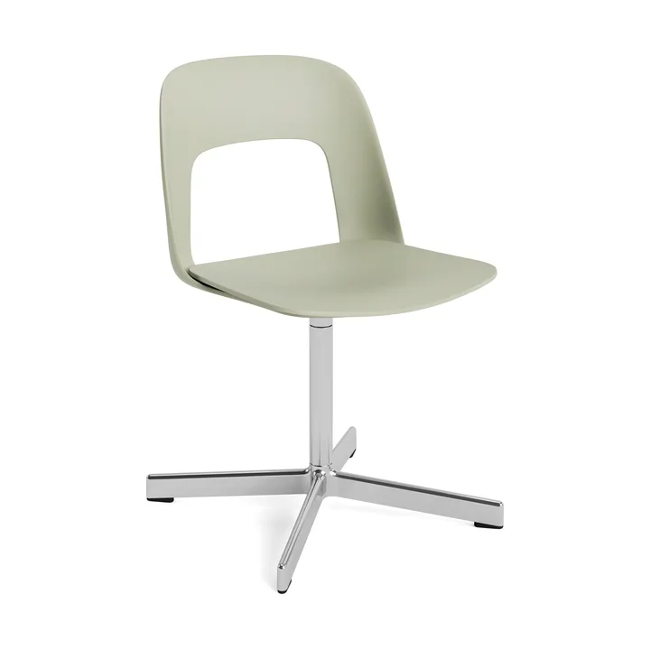 Silla Layout Chair 131 - Pastel green-aluminio pulido - HAY